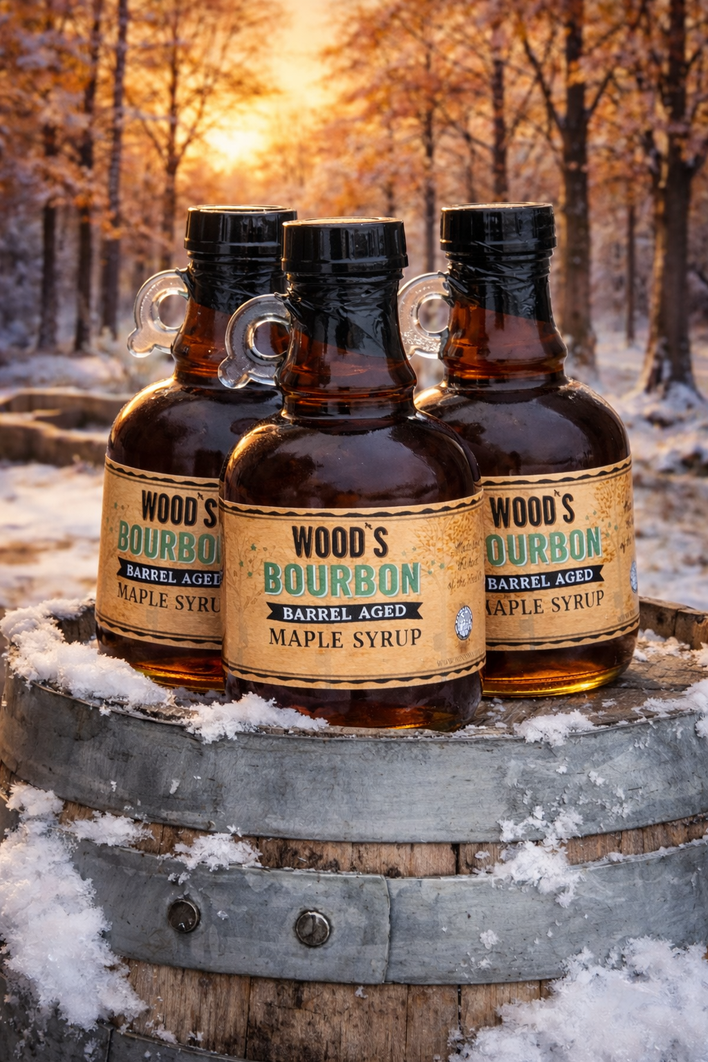 Bourbon Barrel Aged Maple Syrup - 5 options!