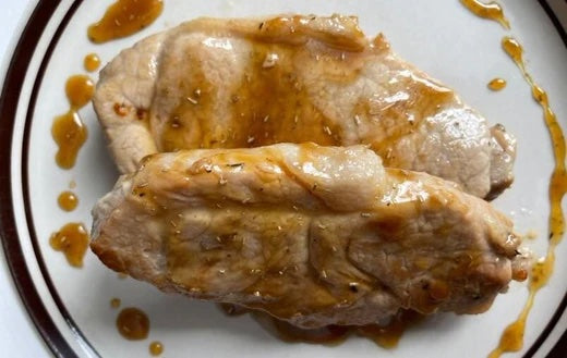 Wood's Bourbon Maple Glazed Pork Chops