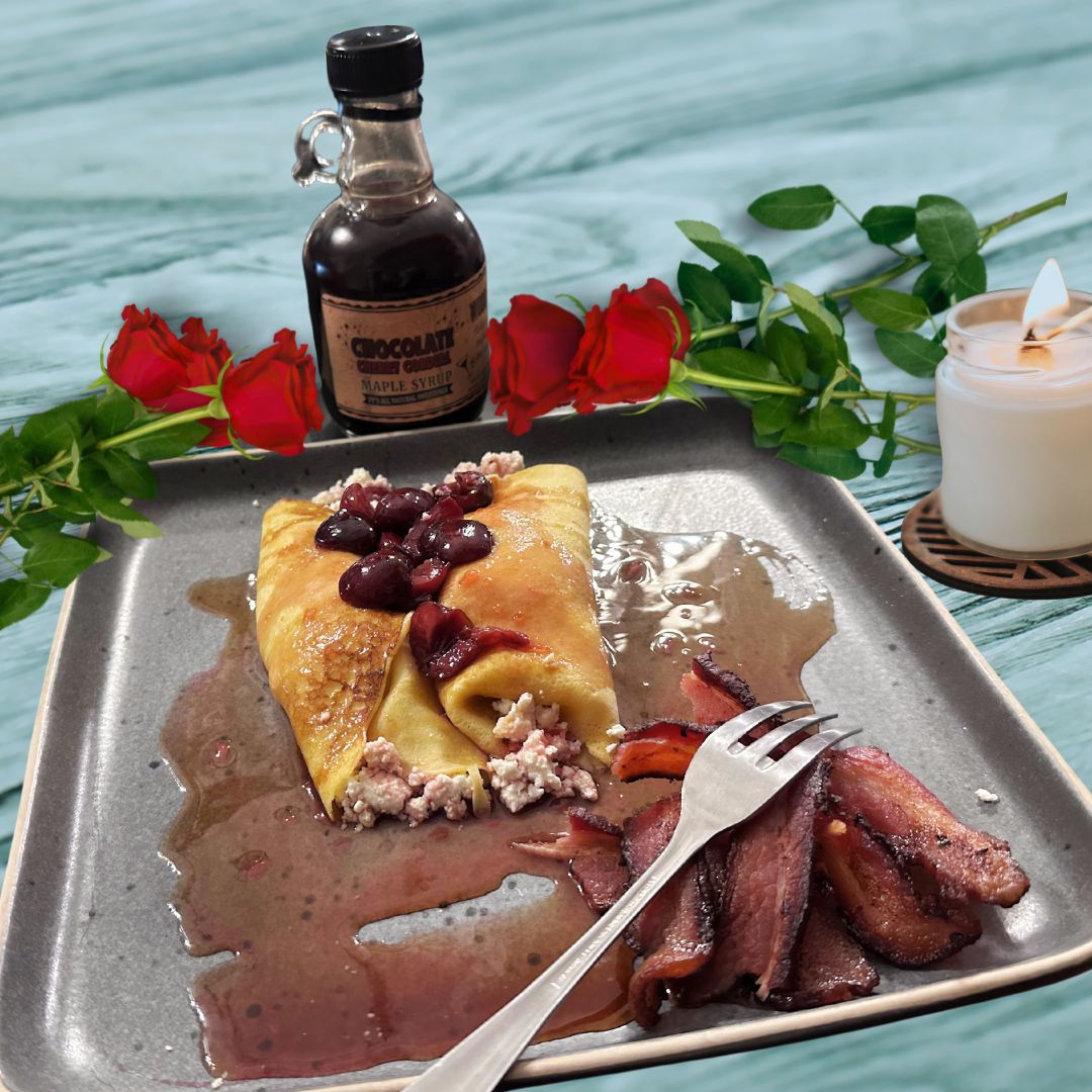 Einkorn Crepes with Wood's Maple Sugar