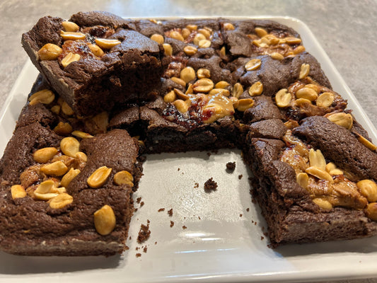 Irresistible Peanut Butter and Jelly Brownies Recipe