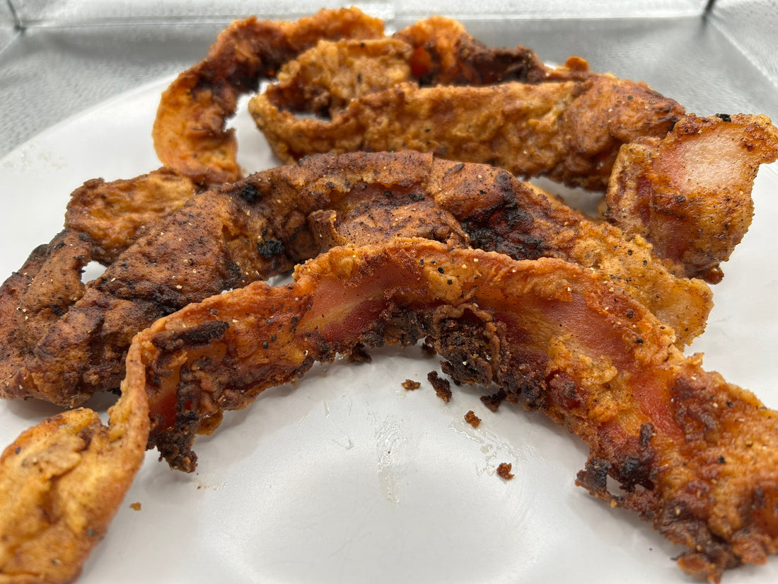 Country Fried Maple Bacon (Crispy Smoked Maple Syrup Bacon)