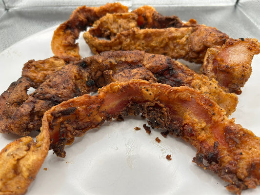 Country Fried Maple Bacon (Crispy Smoked Maple Syrup Bacon)