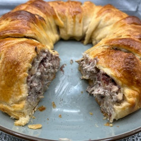 Turkey and Cranberry Crescent Ring