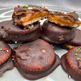 Caramel Ritz Cookies