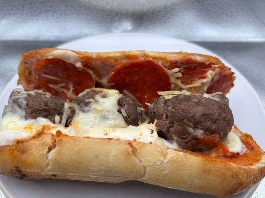 Meatball Pizza Subs: The “I Can’t Decide” Sandwich (With Smoked Maple Meatballs!)