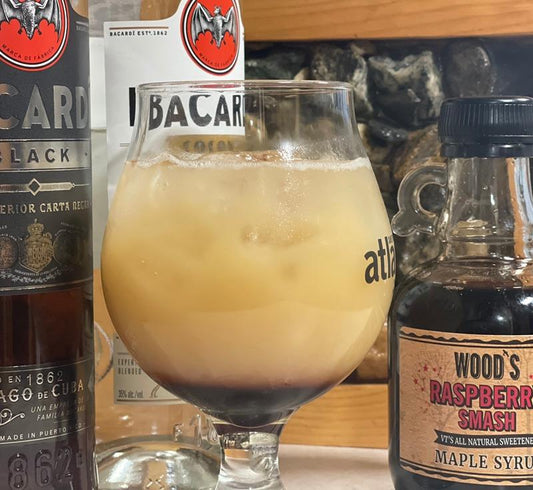 Wood’s Zombie Island Cocktail (Tropical Rum + Raspberry Maple Twist)