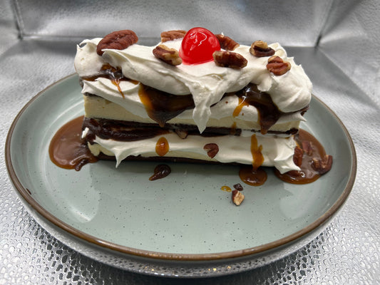 Ice Cream Sandwich Cake (Easy No-Bake Dessert with Chocolate Maple Syrup