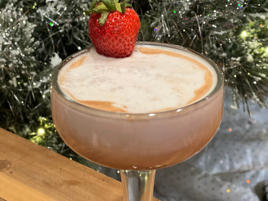 Strawberry Split Martini Cocktail
