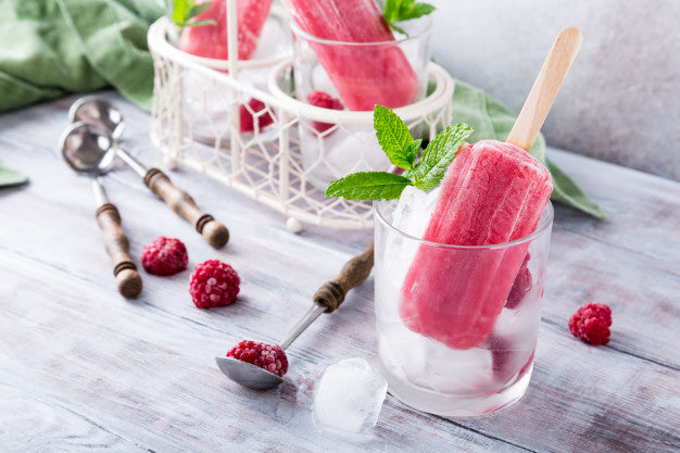 Raspberry-Lemon Maple Popsicle