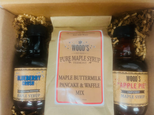 Blueberry Apple Pie Pancake Box